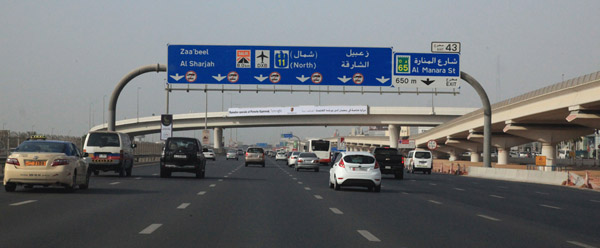 Snelweg in Dubai