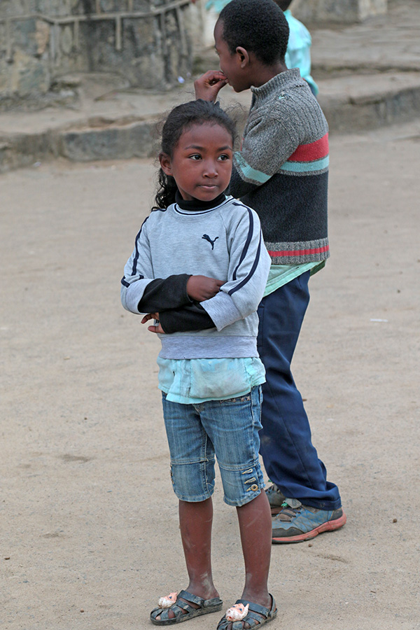 Girl at school at Andasibe