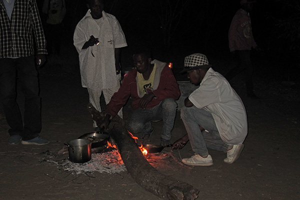 Campfire at Isalo NP, Madagascar