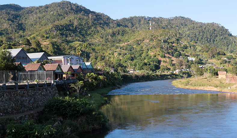 Ranomafana river in Madagascar