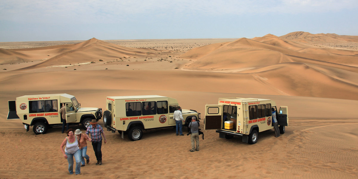 Jeepsafari in Dorobwoestijn