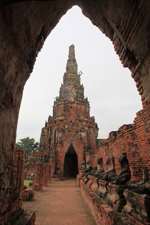 Galerij in Wat Chai Mahatat