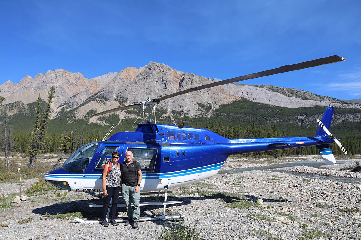 Hans en Gina Mom bij Hike Heli Tour