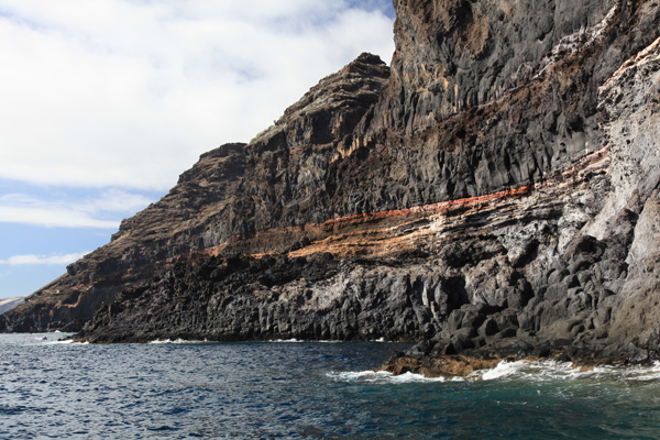 Mooie rotsformatie op de westkust van La Palma