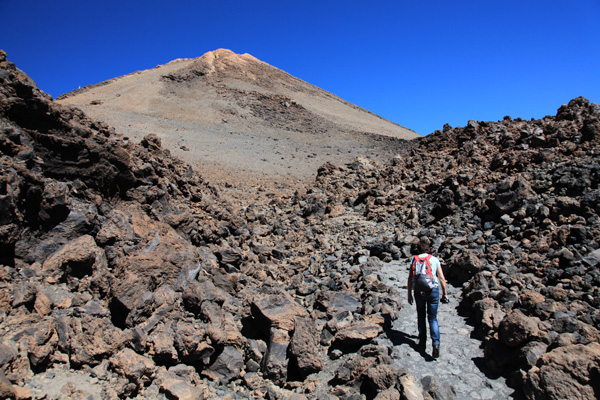 Op weg naar El Fotaleza op de Teide