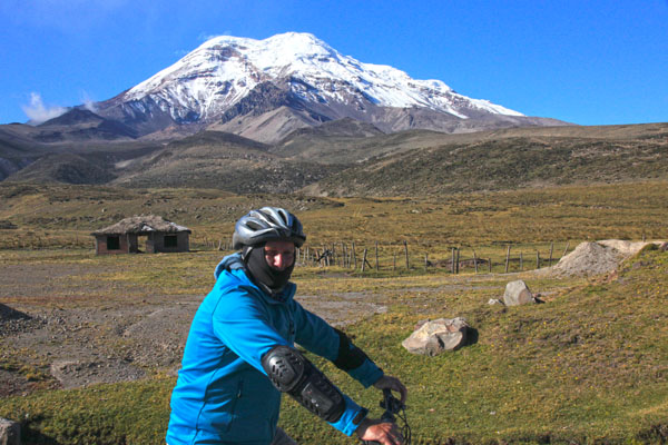 Hans Mom bij de Chimborazo