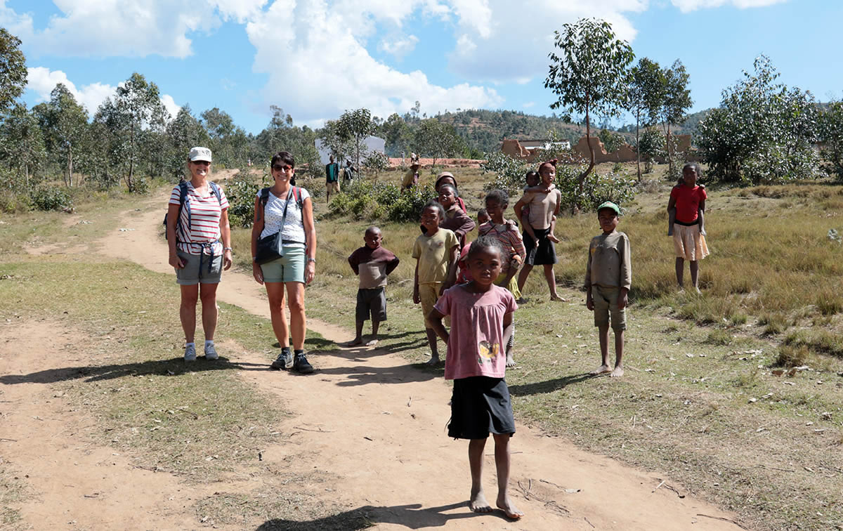 Youth at the Matsiatratriver in Madagascar
