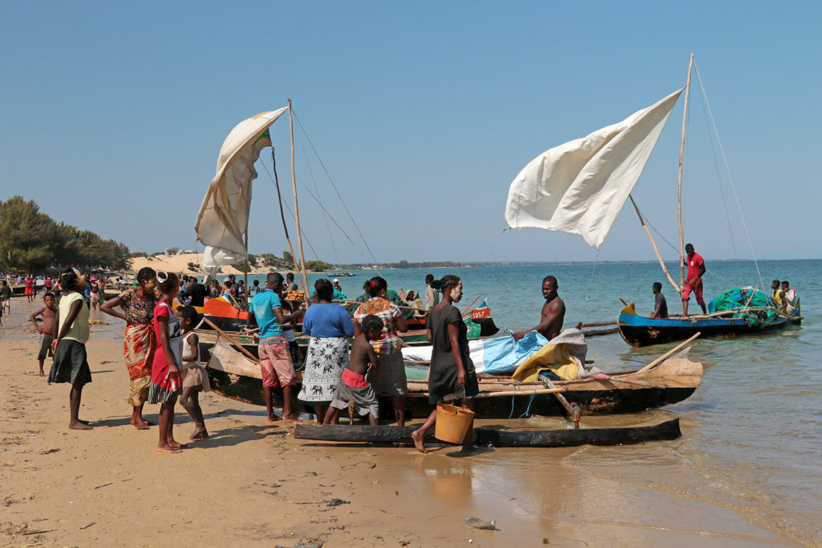 Fishermen in Ifaty, Madagascar