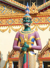 Beeld in de Thaise tempel
