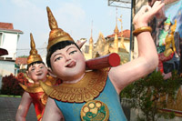 Beelden in de Thaise tempel