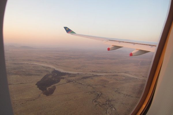 Landing op Windhoek