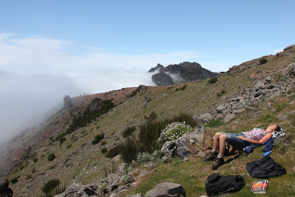 Lekker luieren op de Pico de Areiro