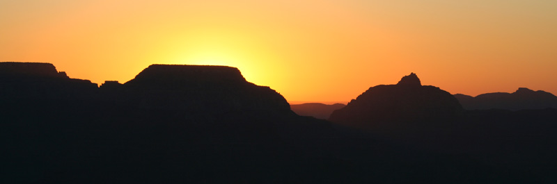 Zonsopgang in de grand Canyon