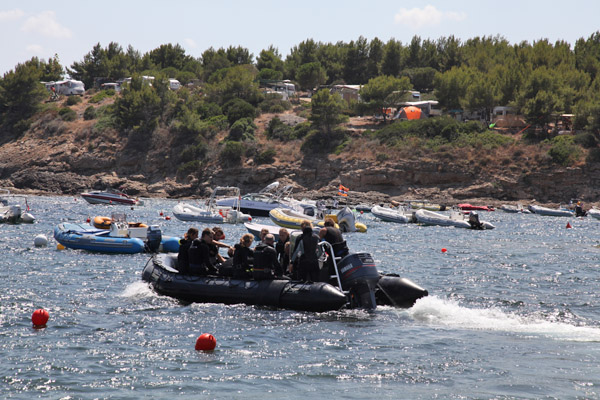 Met de speedboat mee