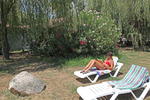 Lezen in de tuin