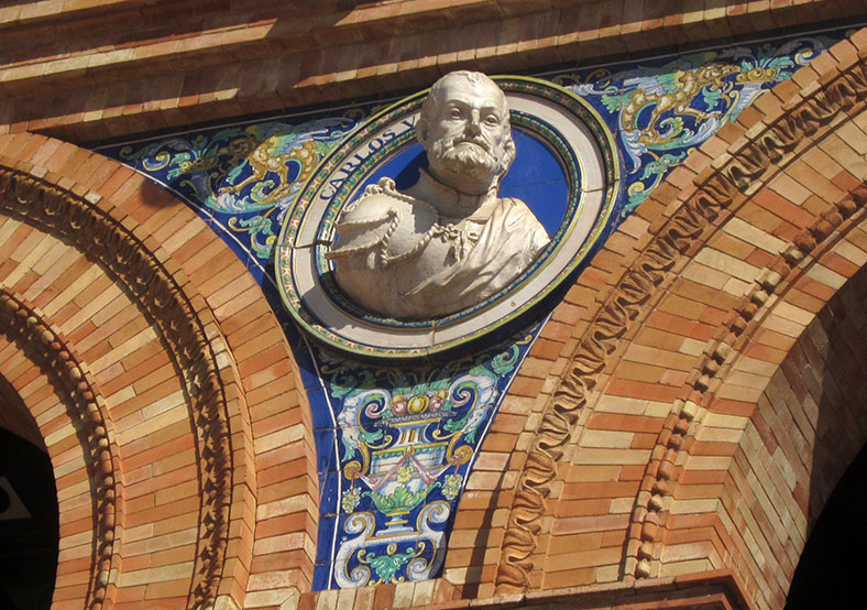 Detail of Plaza de España, Sevilla